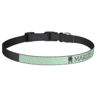 Cute French Bulldog Dog Customizable Name Pet Coll Collar