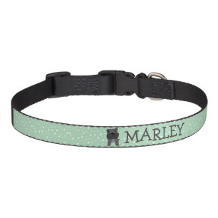 Cute French Bulldog Dog Customizable Name Pet Collar