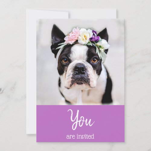  Cute French Bulldog  Frenchie Event Invitation