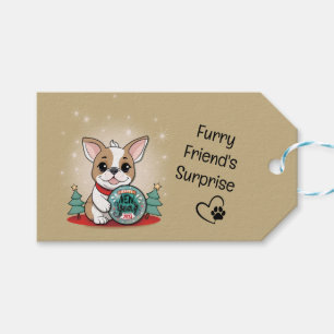 Cute French Bulldog Funny Happy New Year Gift Tags