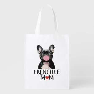 Cute French bulldog Grocery Bag