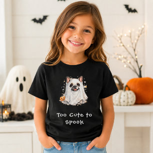 Cute French Bulldog Halloween Ghost T-Shirt