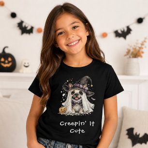 Cute French Bulldog Halloween Witch Creepin T-Shirt