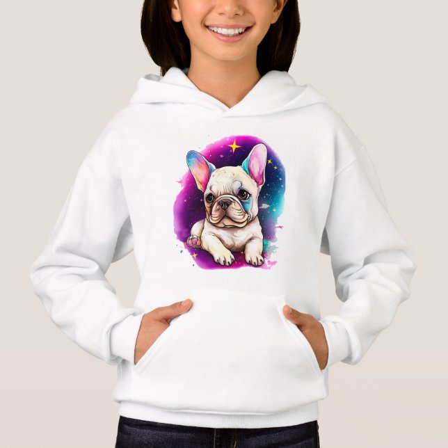 Cute French bulldog  Hoodie (Front)
