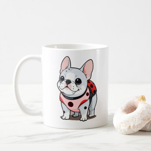 Cute French Bulldog Ladybug Coffee Mug