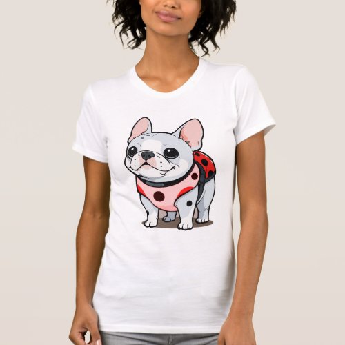 Cute French Bulldog Ladybug T_Shirt
