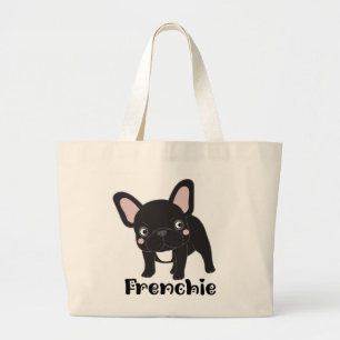 Cute French Bulldog Mom Gift Frenchie Lover Large Tote Bag