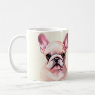 Cute french bulldog painting coffee mug