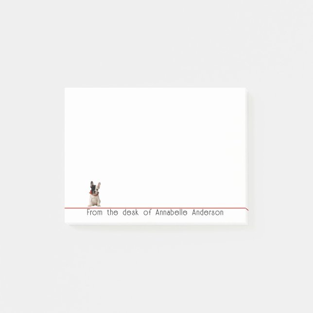 Cute French Bulldog Personalize Notes (Front)