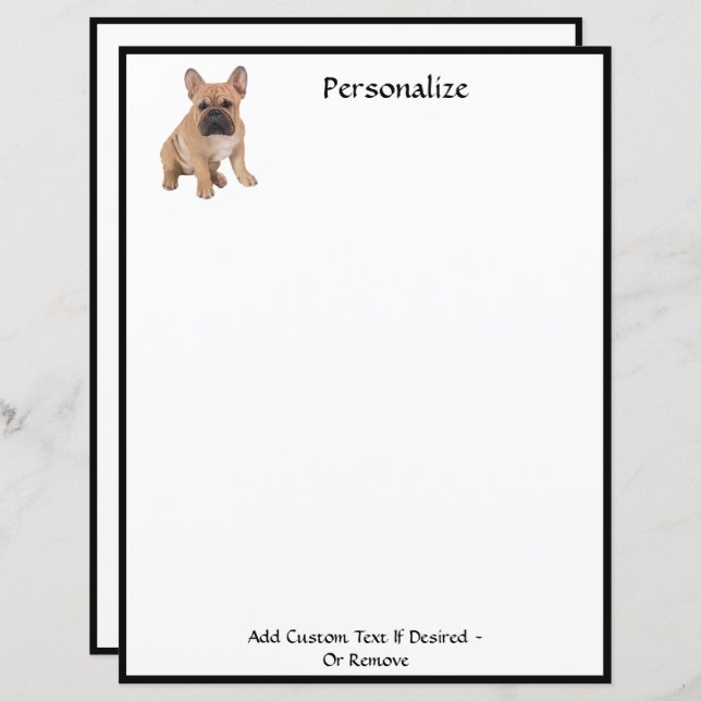 Cute French Bulldog Pet Lover Personalized (Front/Back)