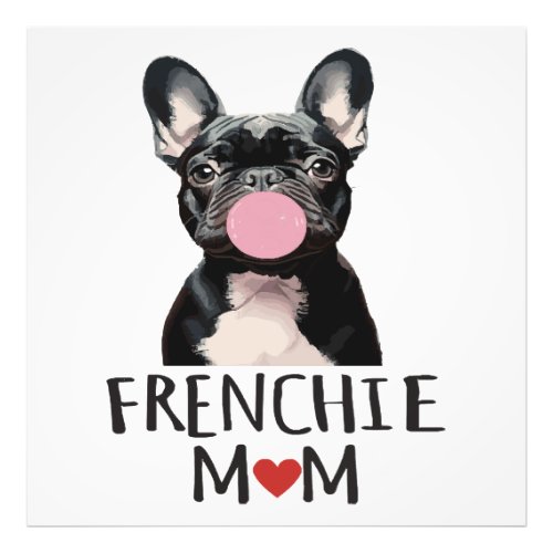 Cute French bulldog Photo Print