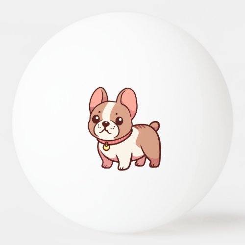 Cute French Bulldog  Ping Pong Ball