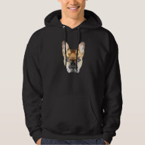 Cute French Bulldog  Polygon Bully Geometric Hoodie