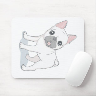 Cute French Bulldog Portrait Dog Lover Mouse Pad