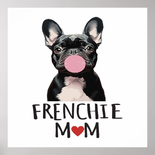 Cute French bulldog Poster (Front)