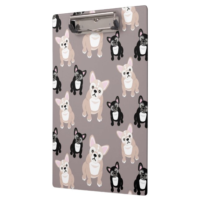 Cute French Bulldog Puppies Clipboard (Left)
