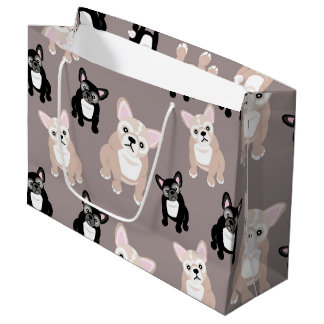 Cute French Bulldog Puppies Large Gift Bag