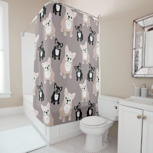 Cute French Bulldog Puppies Shower Curtain