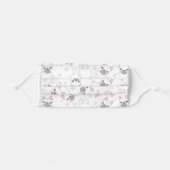 Cute French Bulldog Puppy Dog Adult Cloth Face Mask (Front, Folded)