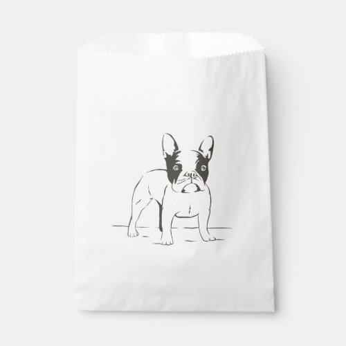 Cute French Bulldog Puppy Dog  Frenchie Party Favor Bag