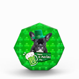 Cute French Bulldog Puppy Hat St. Patrick Day Award