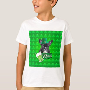 Cute French Bulldog Puppy Hat St. Patrick Day T-Shirt