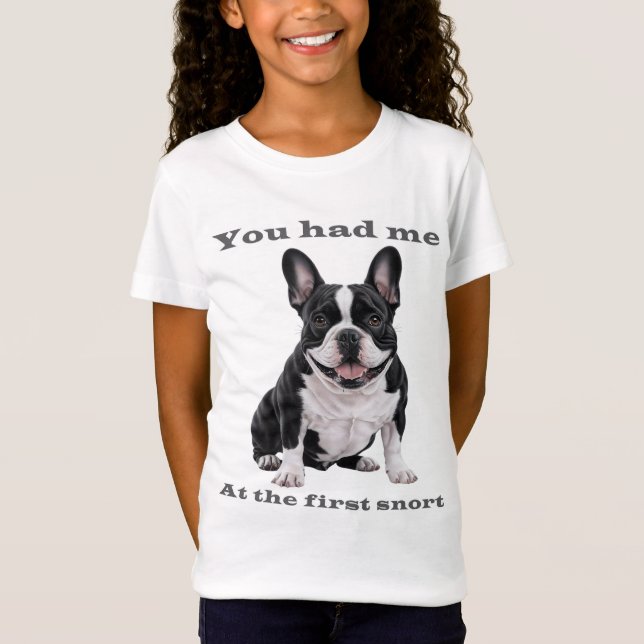 Cute French Bulldog Shirt for Kids – You Had Me at (Front)