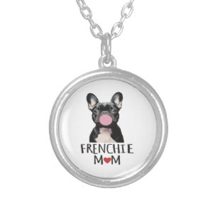 Cute French bulldog Silver Plated Necklace