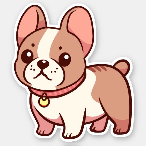 Cute French Bulldog  Sticker