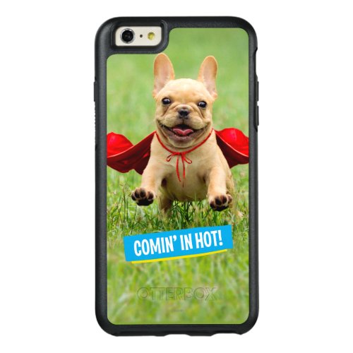 Cute French Bulldog Superhero Runs in Grass OtterBox iPhone 66s Plus Case
