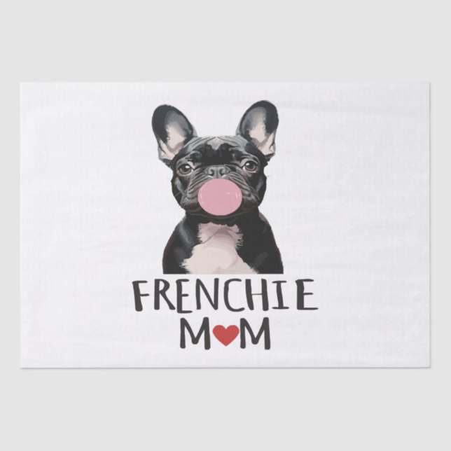 Cute French bulldog Tissue Paper (Front)