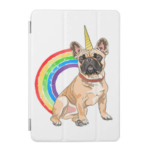 Cute French Bulldog Unicorn Rainbow iPad Mini Cover