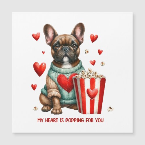 Cute French Bulldog Valentines Day heart