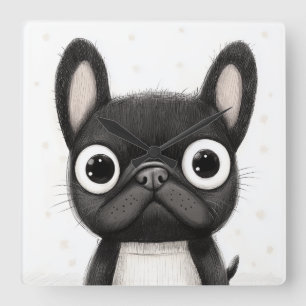 Cute French Bulldog Wall Clock