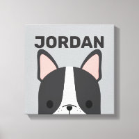 Cute French Bulldog with Personalized Name