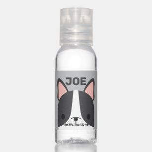 Cute French Bulldog with Personalized Name Hand Sanitizer