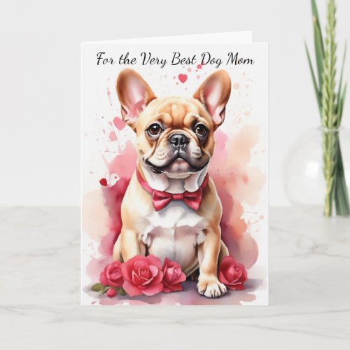 Cute French Bulldog You Make My Tail Wag Holiday Card