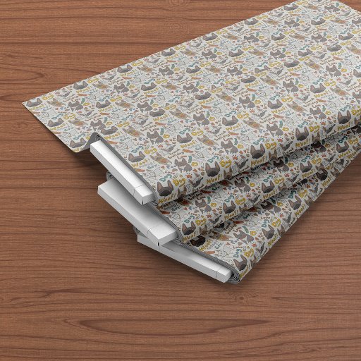 Cute French Bulldogs Cartoon Seamless Pattern Fabric