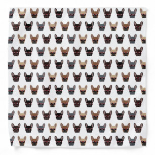 Cute French Bulldogs Pattern Bandana