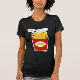Cute French Fries Cartoon Fun Art T-Shirt