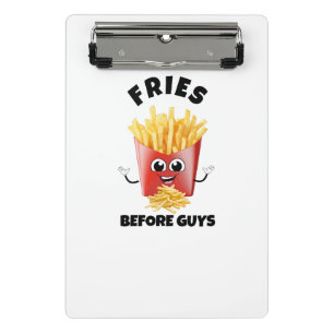 Cute French Fries Cartoon Hoodie &Tee –Funny Food Mini Clipboard