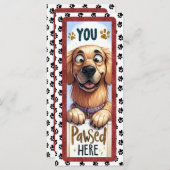Cute French Golden Retriever Bookmarker (Front/Back)