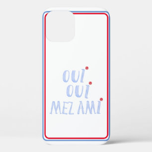 Cute French Oui Oui Yes My Friends iPhone 12 Case