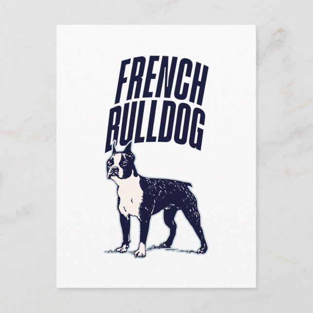 Cute Frenchie French Bulldog Pet Breed Lover  Postcard (Front)