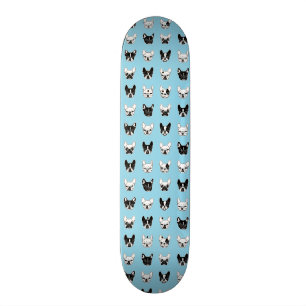 Cute Frenchies Doggie Family Collage Skateboard