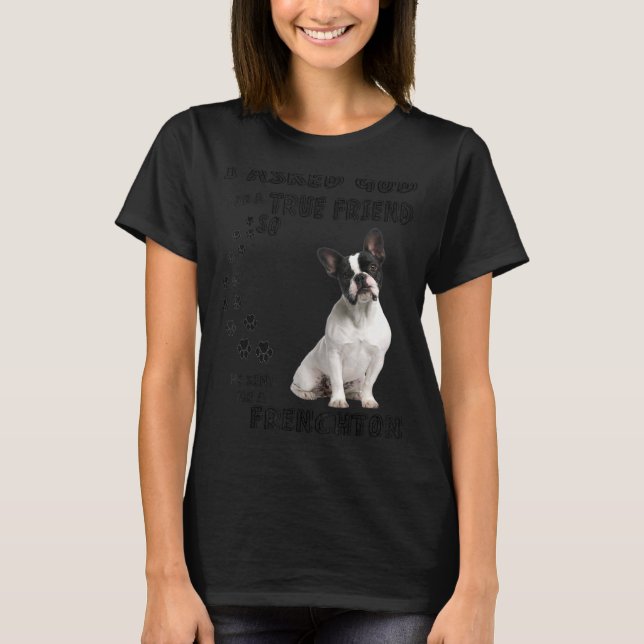 Cute Frenchton Quote Mom Froston Dad Faux Frenchbo T-Shirt (Front)