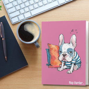 cute Frenchy pet dog, dressed animal, Funny Pocket Folder