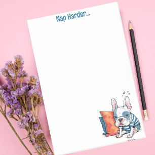 cute Frenchy pet dog, dressed animal, Funny Post-it Notes