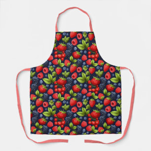 Cute Fresh Berries Pattern Apron