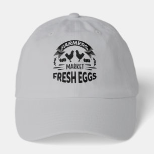 Cute fresh eggs vendors hat